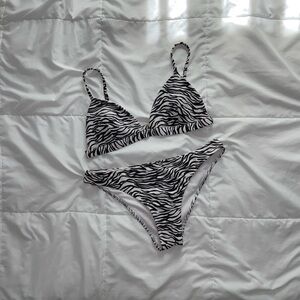 Hollister Zebra Print Bikini Set